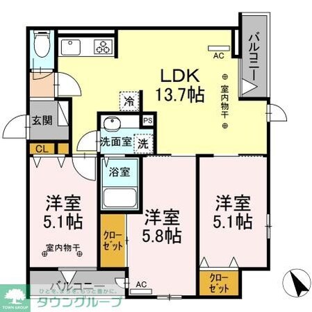 バレンシアの物件間取画像